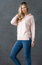 Pink Relaxed Hooded Jumper