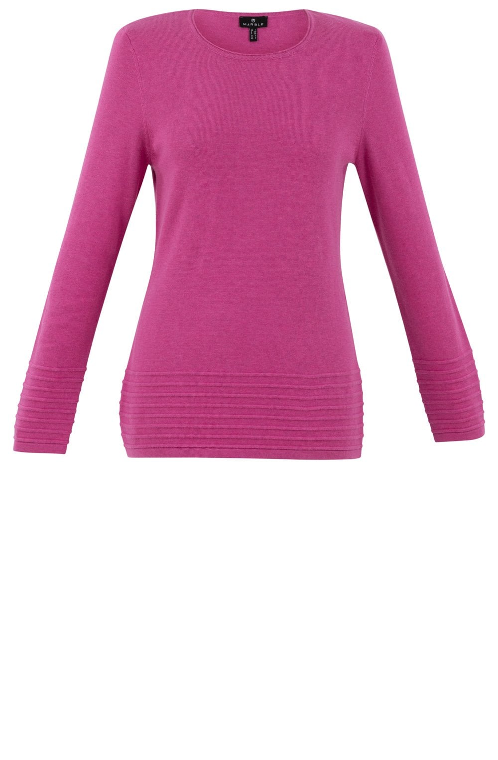 Pink Ribbed Detail Jumper