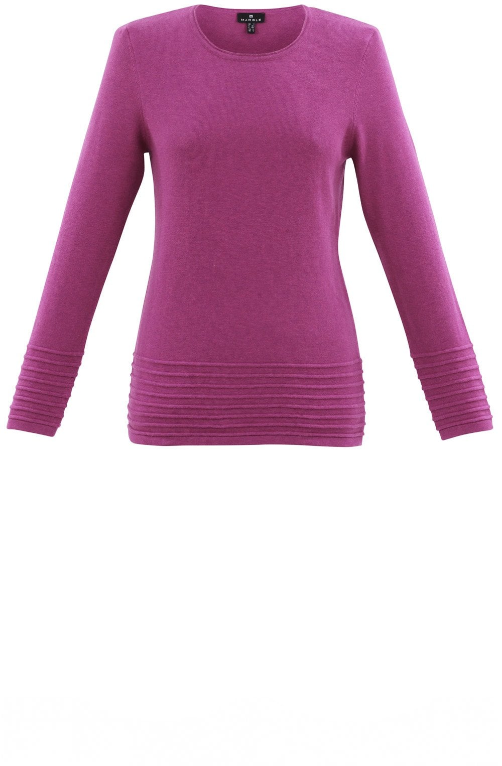 Pink Ribbed Detail Jumper