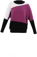 Pink Ribbed Knit Batwing Jumper