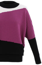 Pink Ribbed Knit Batwing Jumper