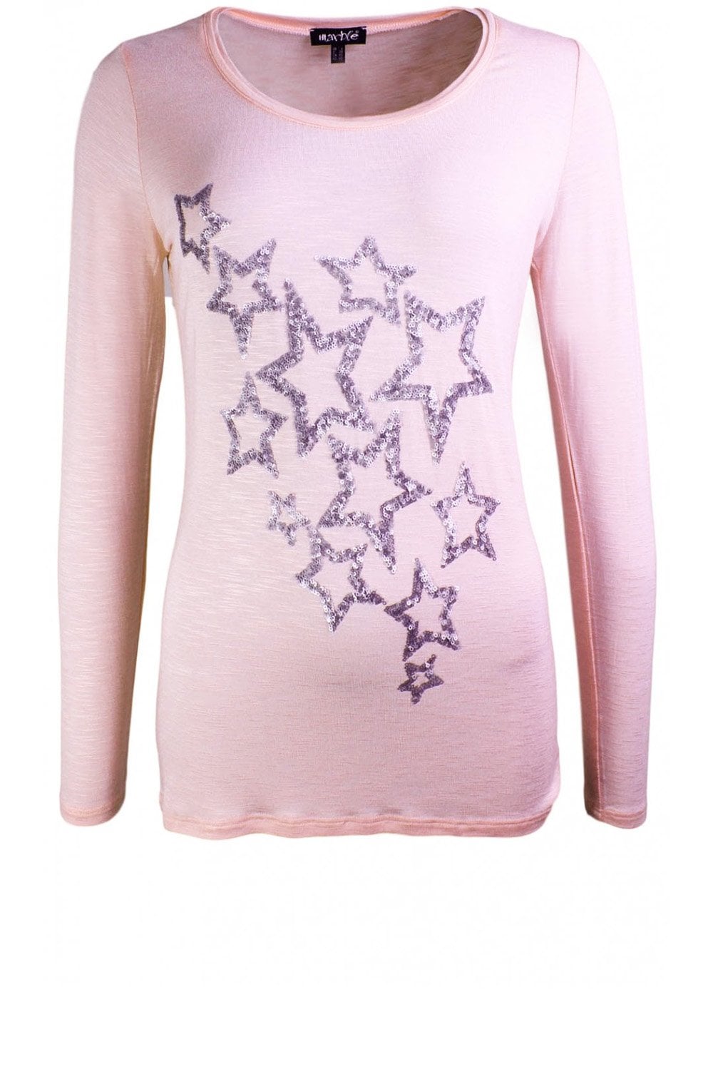 Pink Sequin Star Design Top