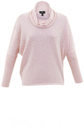 Pink Sparkle Cowl Neck Jumper