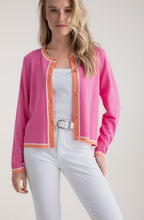 Pink Statement Stripe Cardigan