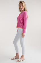 Pink Statement Stripe Cardigan