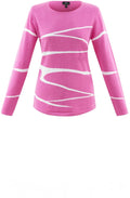 Pink Striped Design Jumper