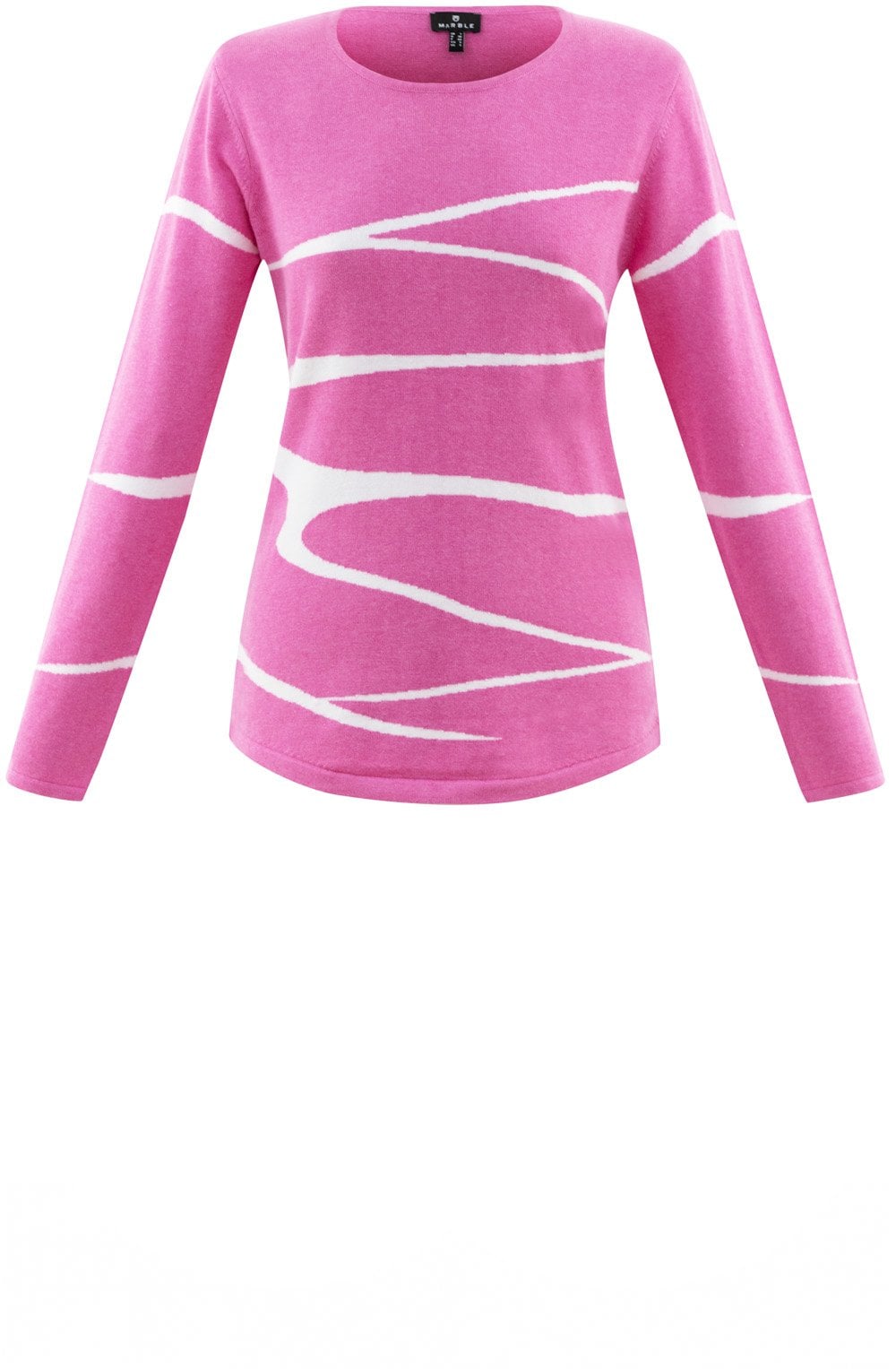 Pink Striped Design Jumper