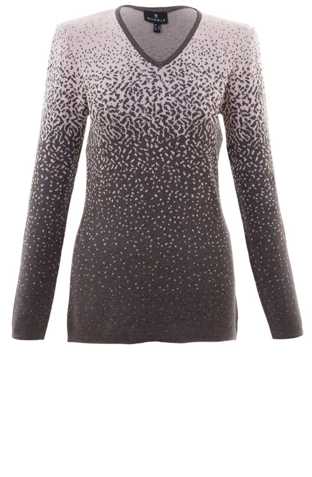 Pink & Taupe Patterned Jumper