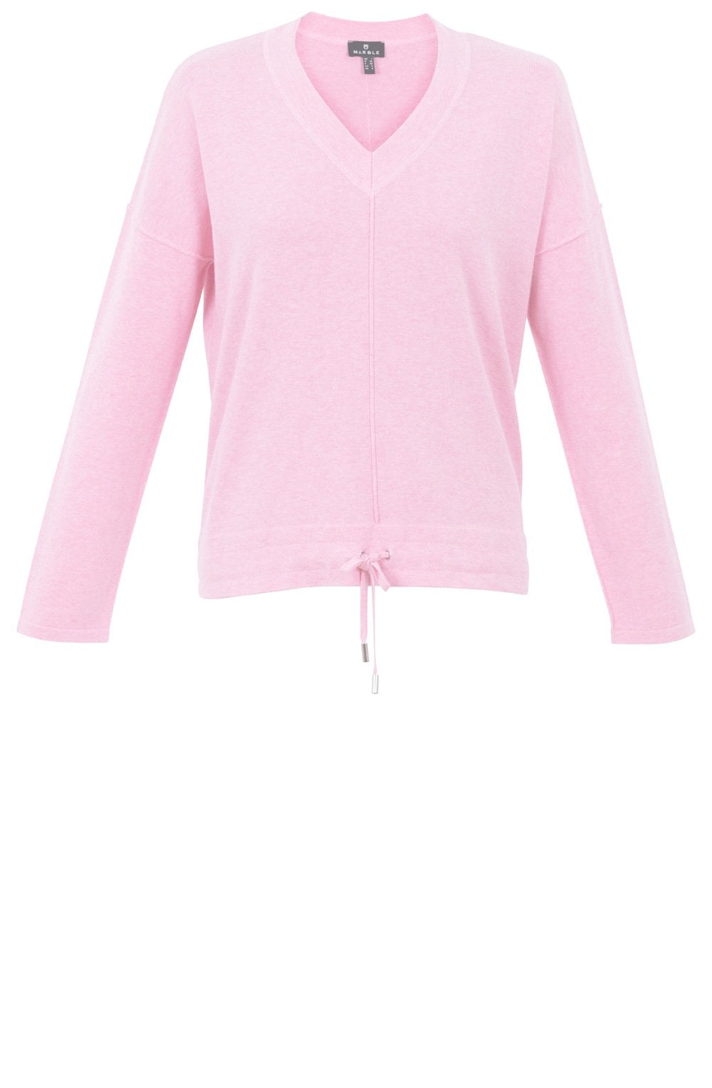 Pink V Neck Jumper