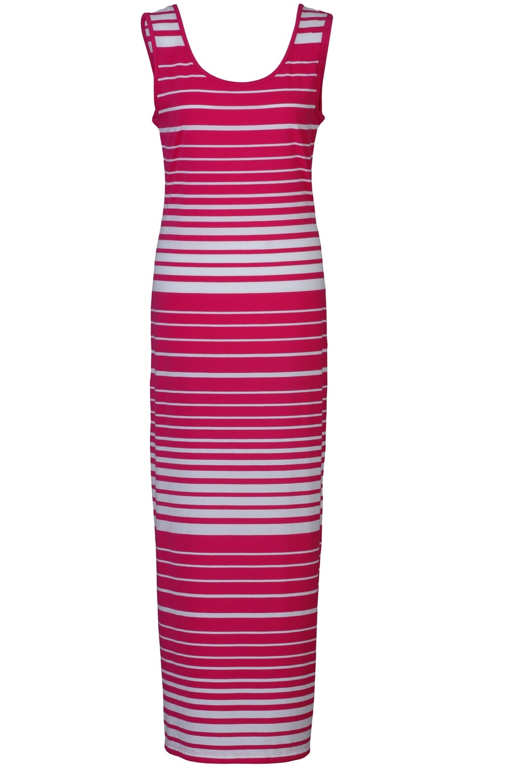 Pink & White Maxi Dress