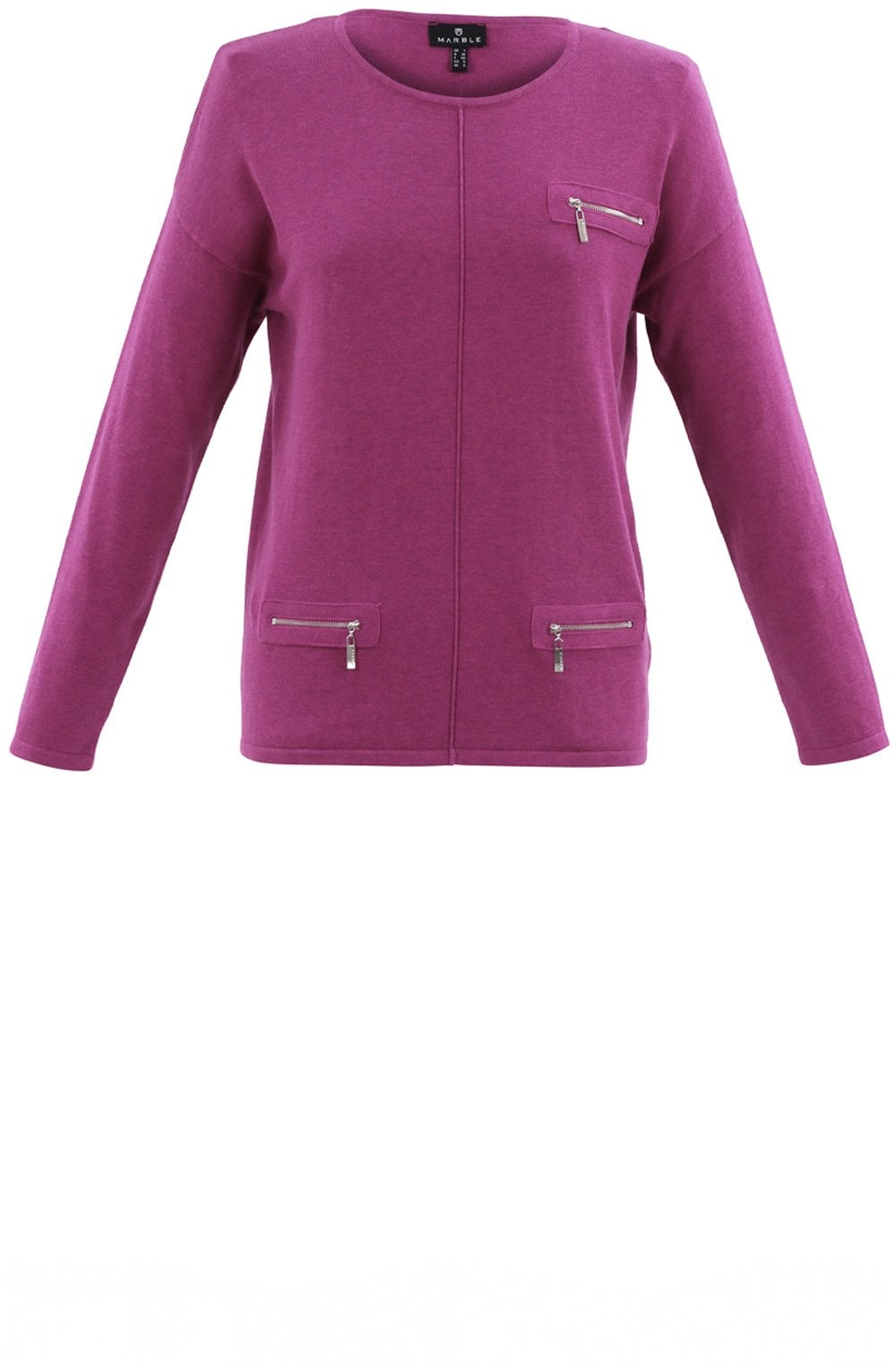 Pink Zip Detail Sweater
