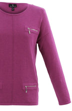 Pink Zip Detail Sweater