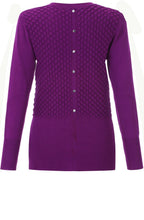 Purple Embossed Sweater