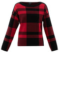 Red and Black Large Check Box Jumper
