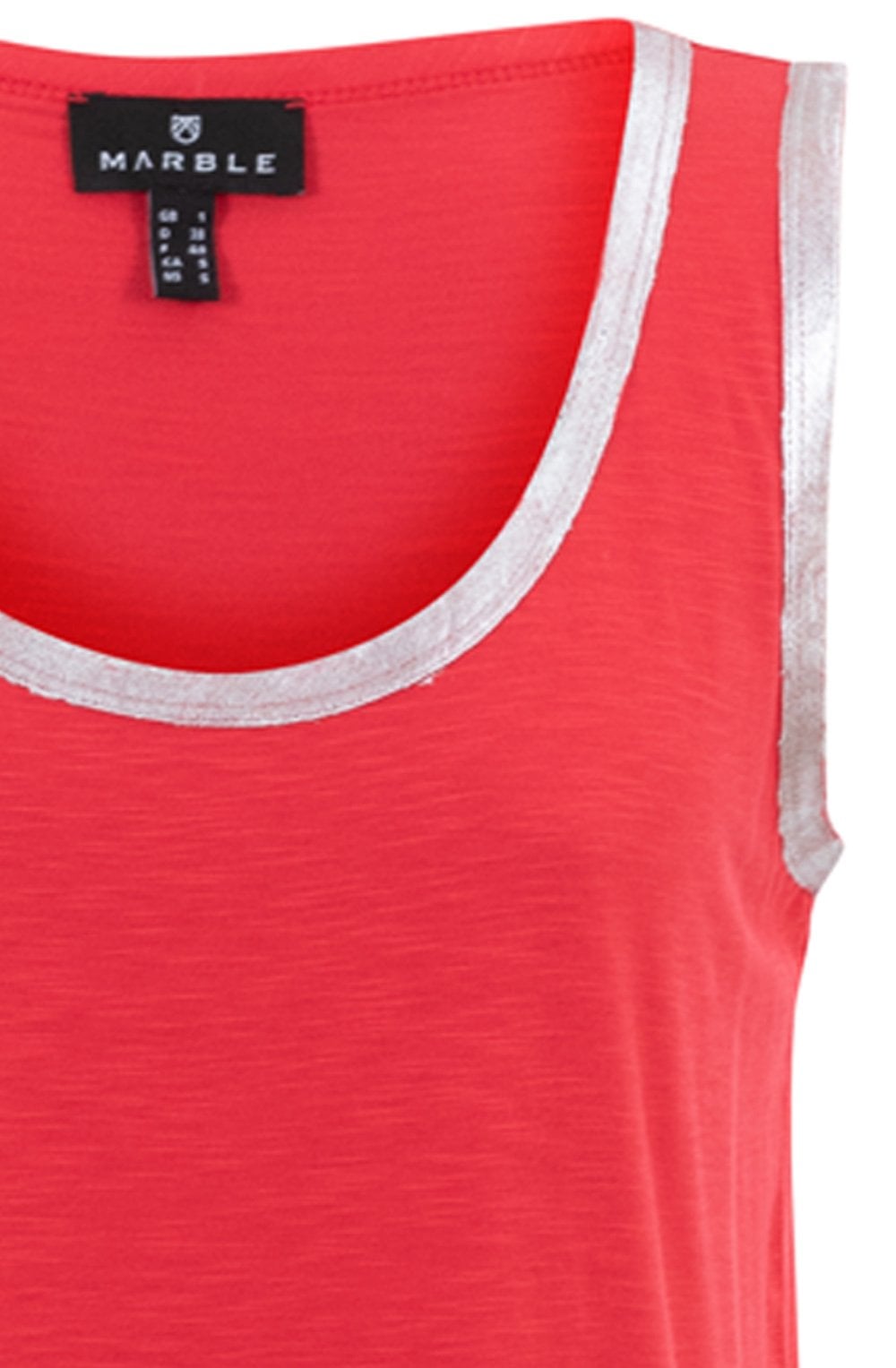 Red and Silver Shimmer Vest Top