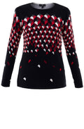 Red & black Patterned Jumper