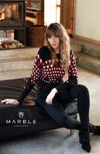 Red & black Patterned Jumper