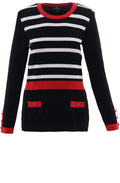 Red & Black Striped Jumper