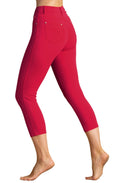 Red Cropped Jeans