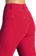 Red Cropped Jeans