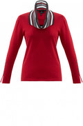 Red Detachable Snood Jumper