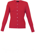 Red Fine Knit Cardigan