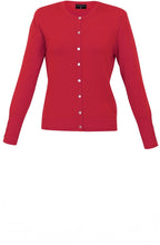 Red Fine Knit Cardigan