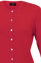 Red Fine Knit Cardigan