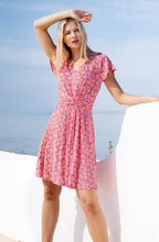 Red Knotted Waist Jersey Dress