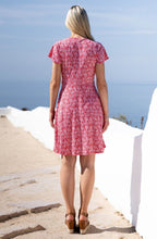 Red Knotted Waist Jersey Dress
