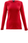 Red Rhinestone Detailed Jumper