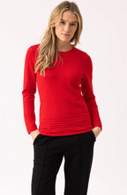 Red Ribbed Detail Jumper