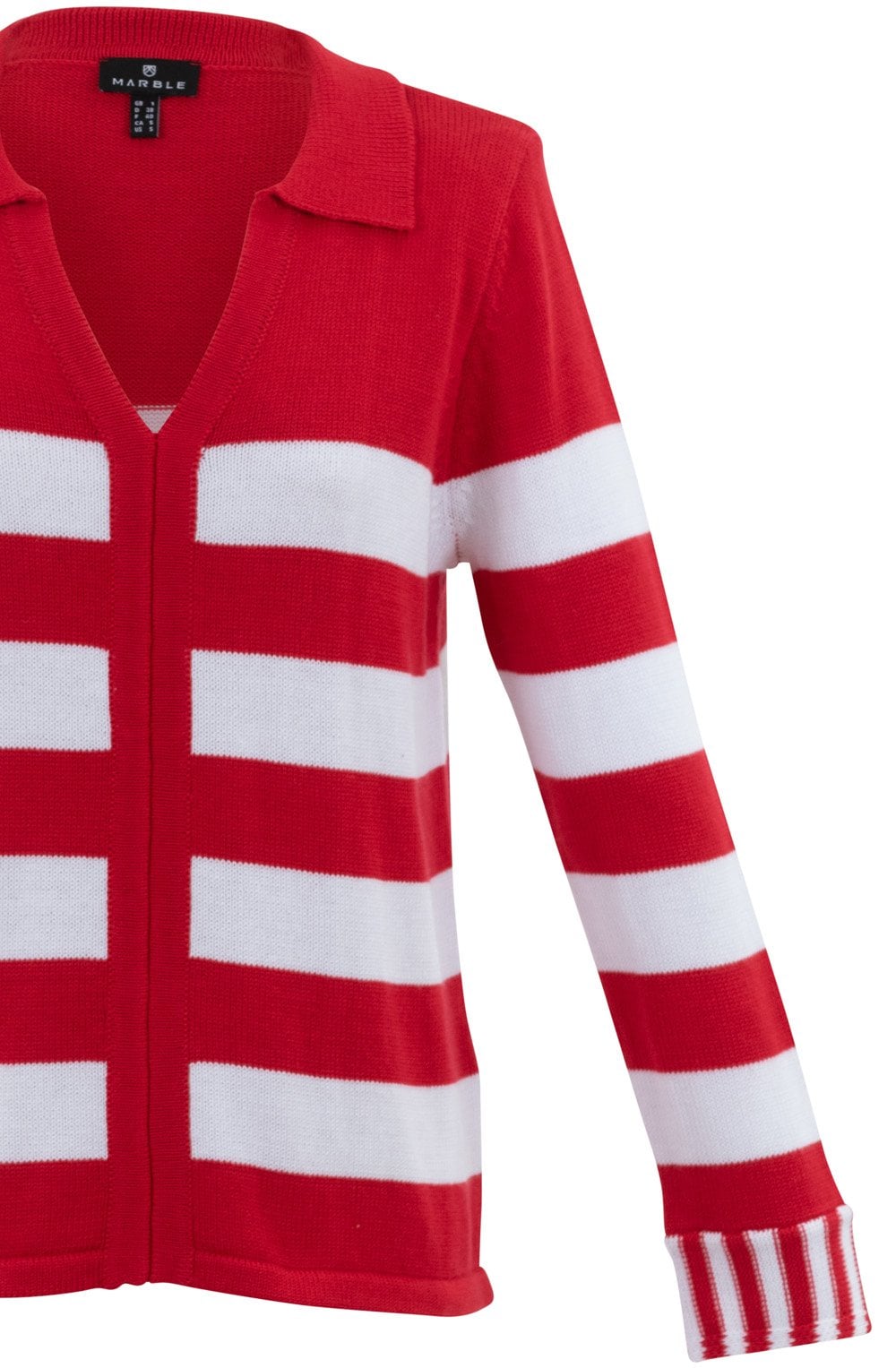 Red Striped Relaxed Jumper