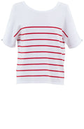 Red Striped Reversible Sweater