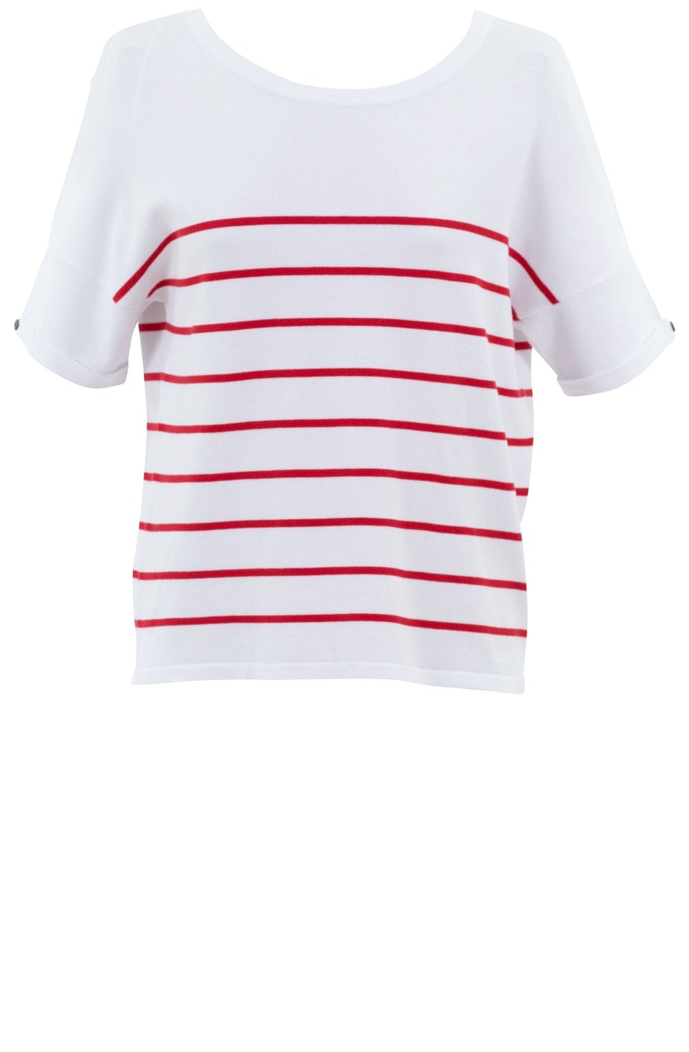 Red Striped Reversible Sweater