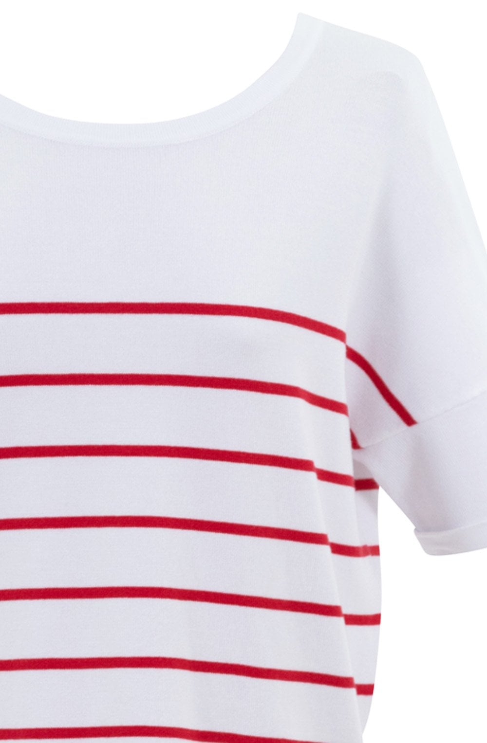 Red Striped Reversible Sweater