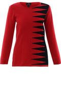 Red Zig Zag Design Jumper