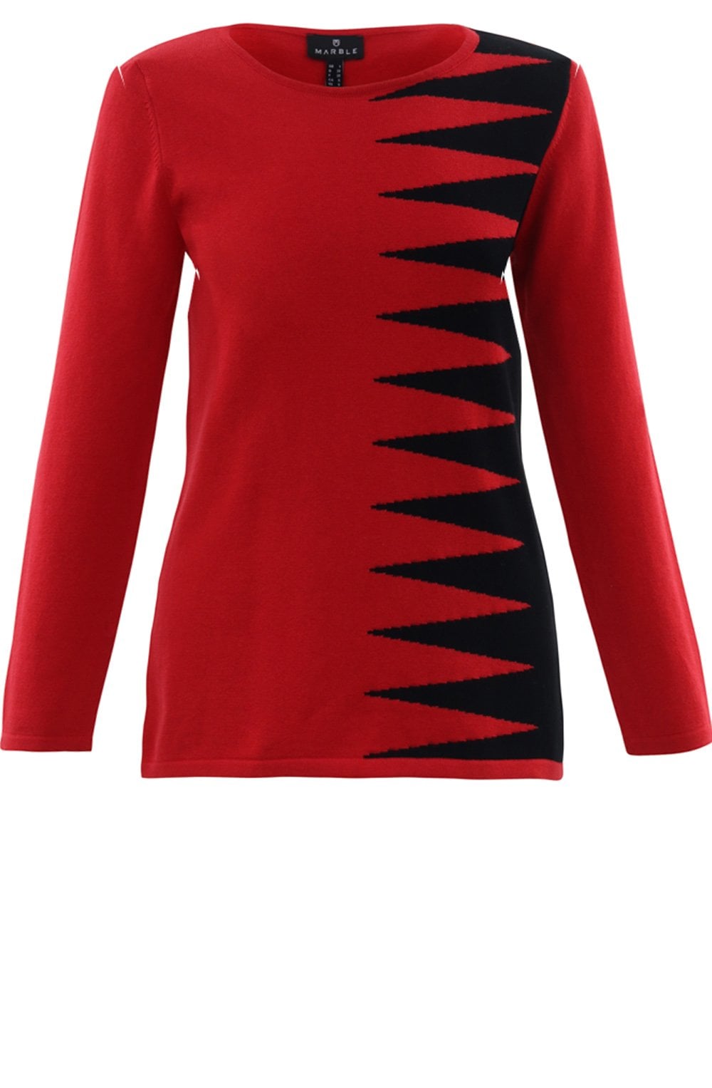 Red Zig Zag Design Jumper