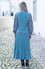 Relaxed Sea Foam Knitted Cotton Vest