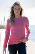 Rose Pink Ribbed Detail Jumper