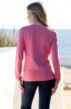 Rose Pink Ribbed Detail Jumper