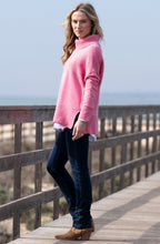 Rose Textured Knit Oversized Cowl Neck Jumper