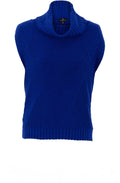 Royal Blue Cowl Neck Sleeveless Jumper