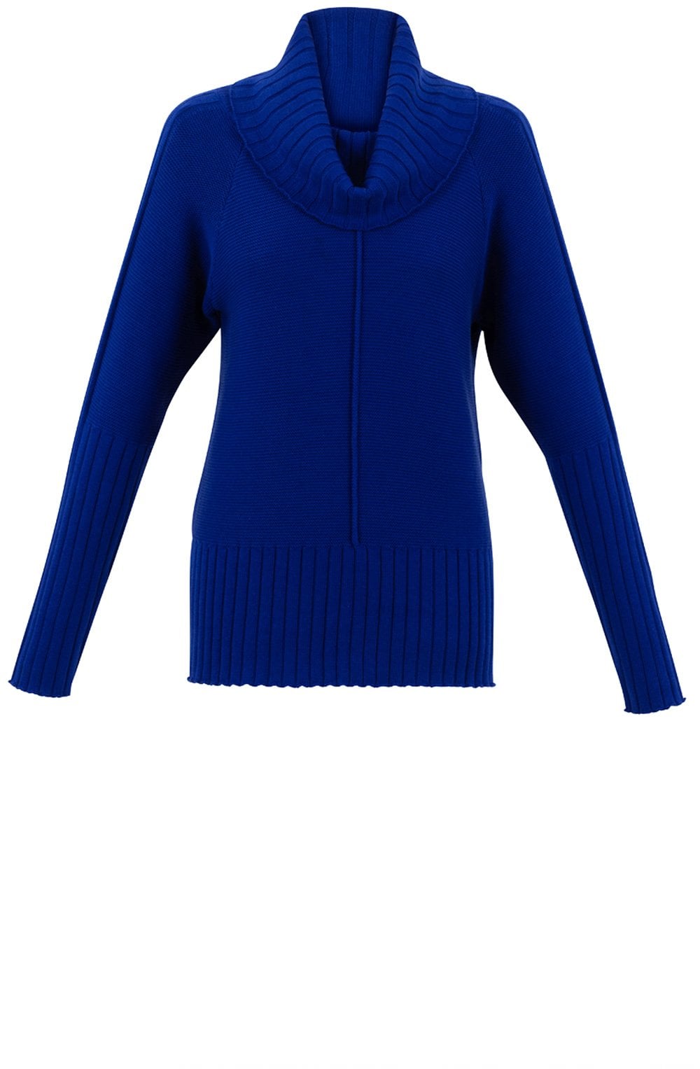 Royal Blue Oversized Cowl Neck Relaxed Jumper