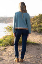 Sea Foam and Tobacco Concealed Button Cardigan