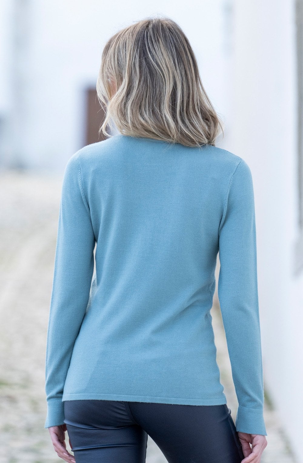 Sea Foam Circle Diamante Jumper
