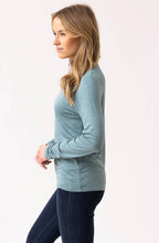 Sea Foam Jersey Polo Neck Top