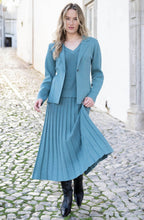 Sea Foam Knitted Blazer