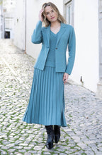 Sea Foam Knitted Blazer