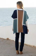 Sea Foam Poncho with Removable Snood